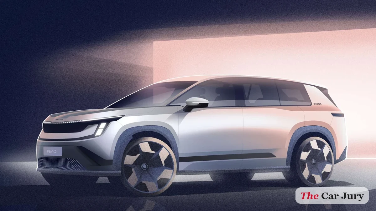 Skoda Peaq Sketches Out: Seven-Seat EV Flagship Lands June 23